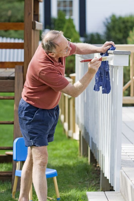 Deck Rail Painting